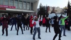 Вместе против СПИДа: флешмоб в Омске